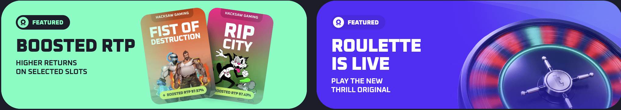 Thrill account sign up screen visual